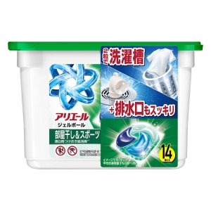 アリエール 洗濯洗剤 ジェルボールプロ 部屋干し＆スポーツ 漂白剤つけおき級消臭 本体 14個