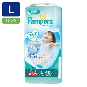 パンパース オムツ 超吸収エアリー【パンツ L 40枚 9～14kg】