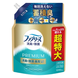 ファブリーズ 消臭＋除菌 PREMIUM 清潔なランドリーの香り 詰め替え 超特大 1240mL