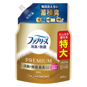 ファブリーズ 消臭＋除菌 PREMIUM 無香料 アルコール成分＋ 詰め替え 特大 610ml