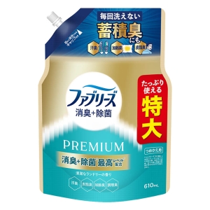 ファブリーズ 消臭＋除菌 PREMIUM 清潔なランドリーの香り 詰め替え 特大 610ml