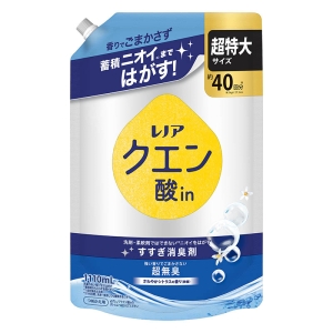 レノア クエン酸in 衣類のすすぎ消臭剤 強い香りでごまかさない超無臭 さわやかシトラスの香り 微香 詰替 超特大 1110ｍL