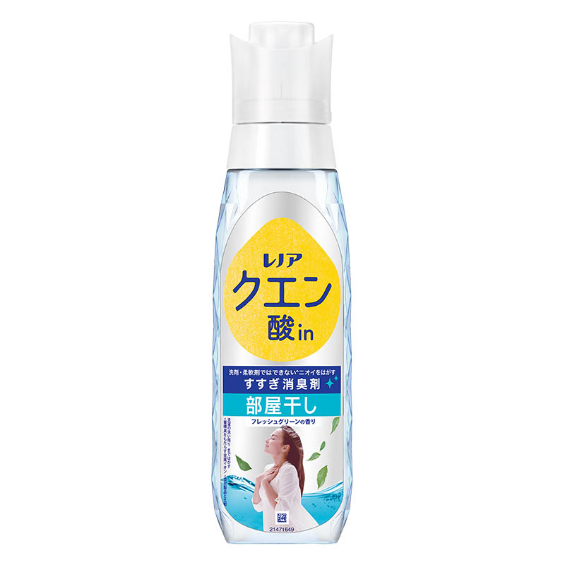 レノア クエン酸in 衣類のすすぎ消臭剤 部屋干し フレッシュグリーンの香り 本体 430ml