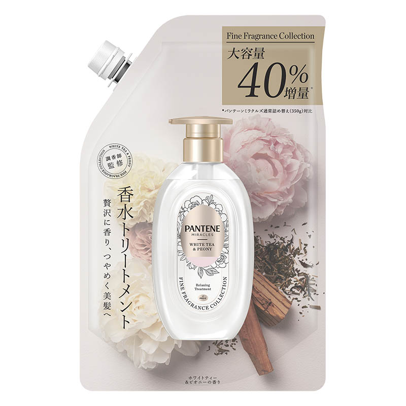 パンテーン ミラクルズ ファイン フレグランス ホワイトティー&ピオニー トリートメント 詰め替え 500g