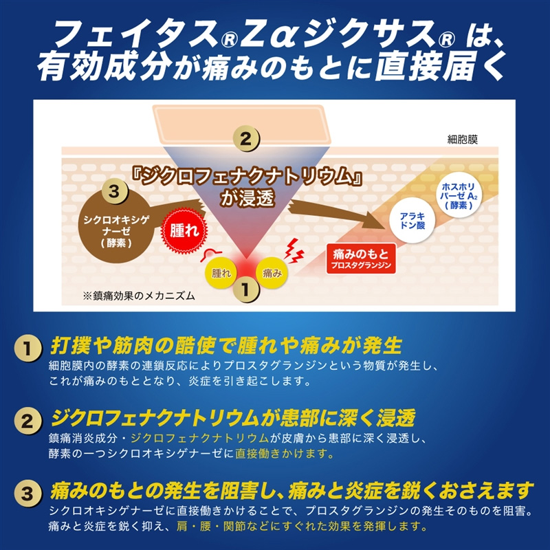 【第2類医薬品】フェイタスZαジクサス 大判 7枚
