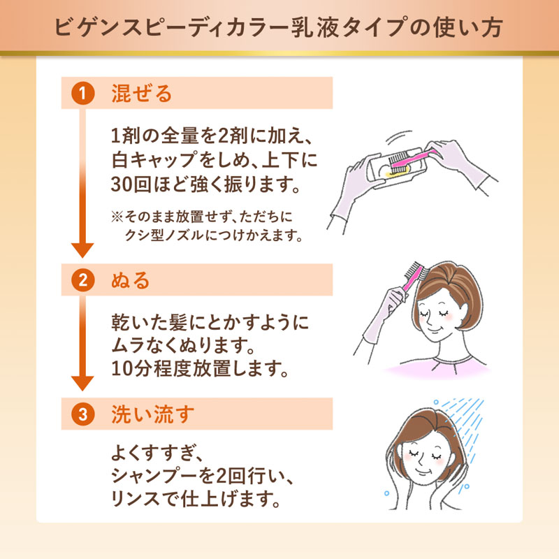 ビゲン スピーディカラー乳液 4 ライトブラウン
