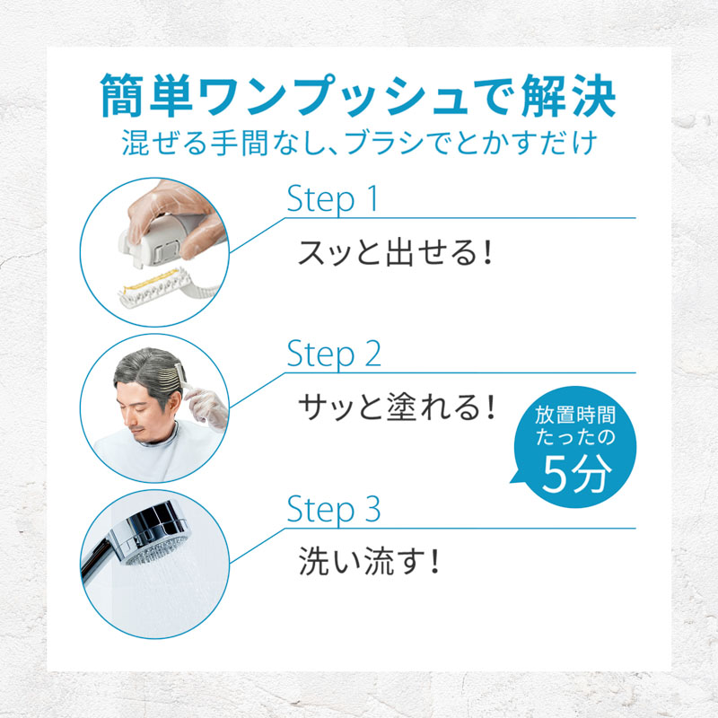 メンズビゲン グレーヘア ダークグレー