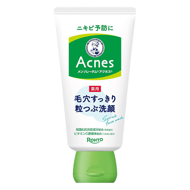 メンソレータムアクネス 薬用毛穴すっきり粒つぶ洗顔 130g【医薬部外品】