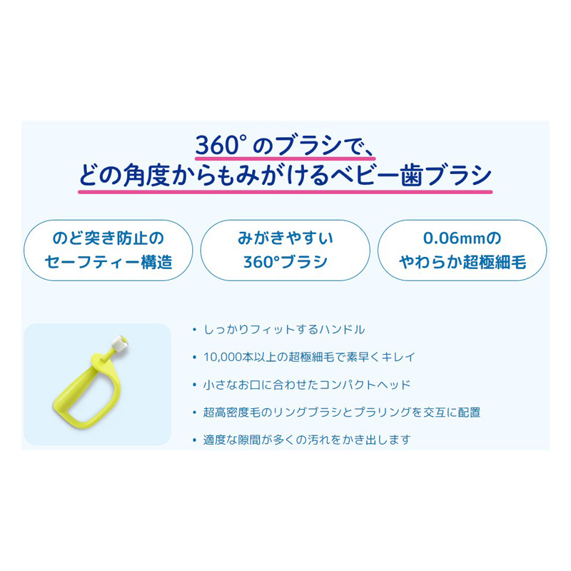 にこピカベビー歯ブラシ 自分でみがく用