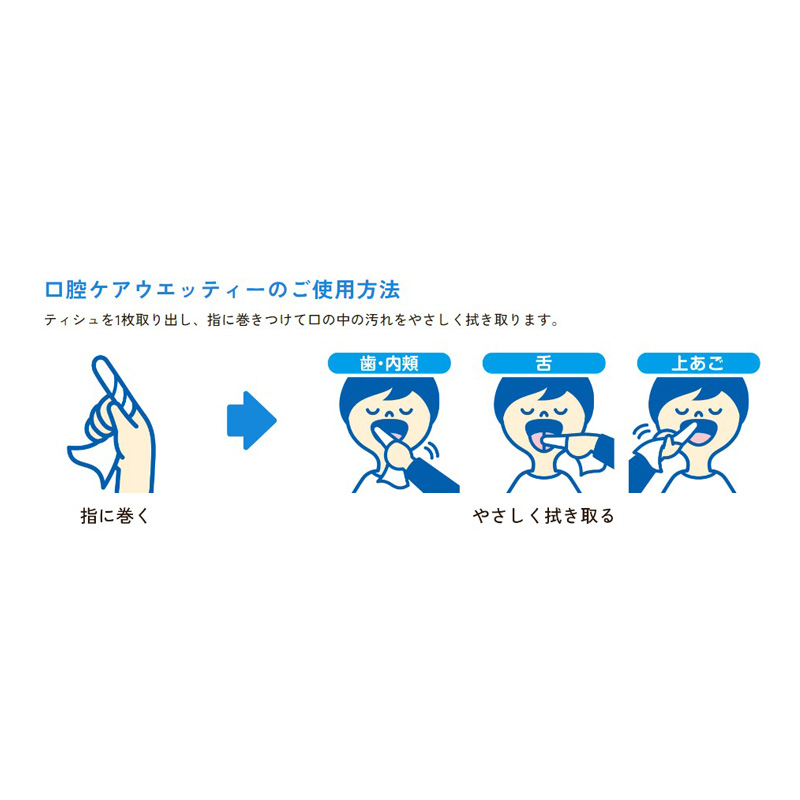 オーラルプラス 口腔ケアウエッティー(スッキリタイプ)詰替用 100枚