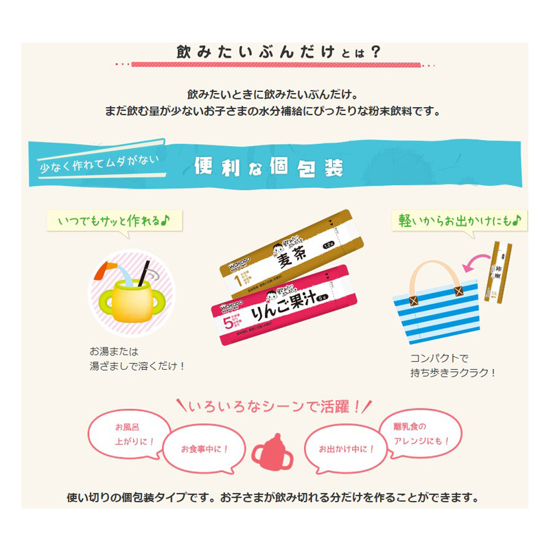 飲みたいぶんだけ 粉末アクアライト 3か月頃~ 3.1g×8包