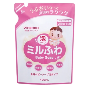 ミルふわ 全身ベビーソープ泡タイプ つめかえ用 400ml