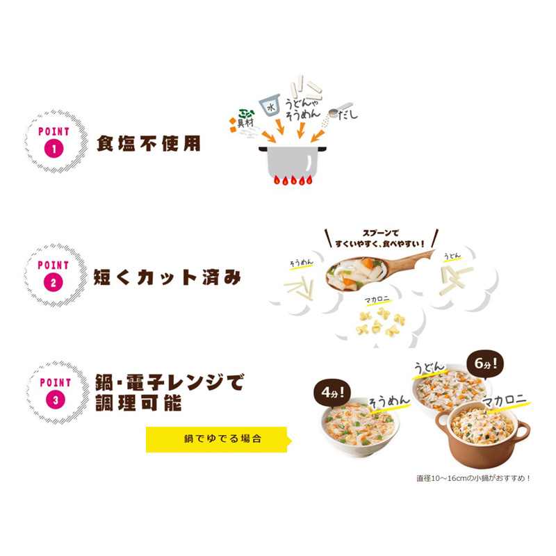 らくらくまんま ベビーのうどん 130g