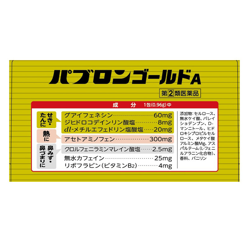 【指定第2類医薬品】●パブロン ゴールドA微粒 44包