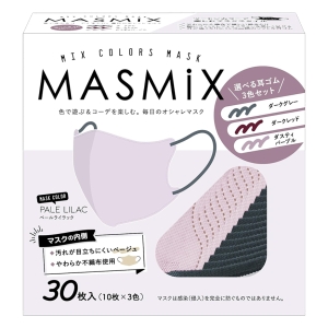 マスク MASMiX 30枚 耳紐アソート ペールライラック