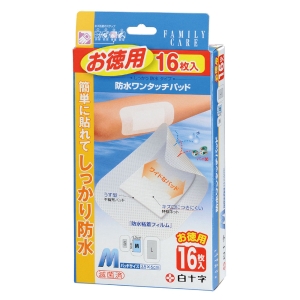 防水ワンタッチパッド お徳用 M 16枚