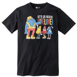 レスキューTシャツ「Lets go rescue LIFELINE!」ブラック