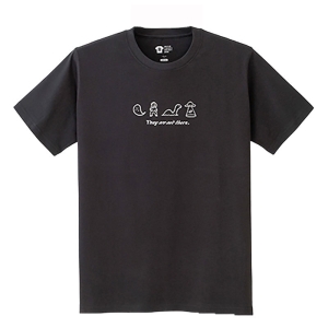 レスキューＴシャツ「未確認なモノたち」ブラック