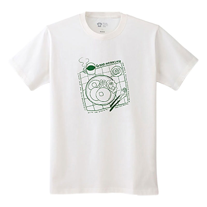 レスキューＴシャツ「朝ご飯」ホワイト
