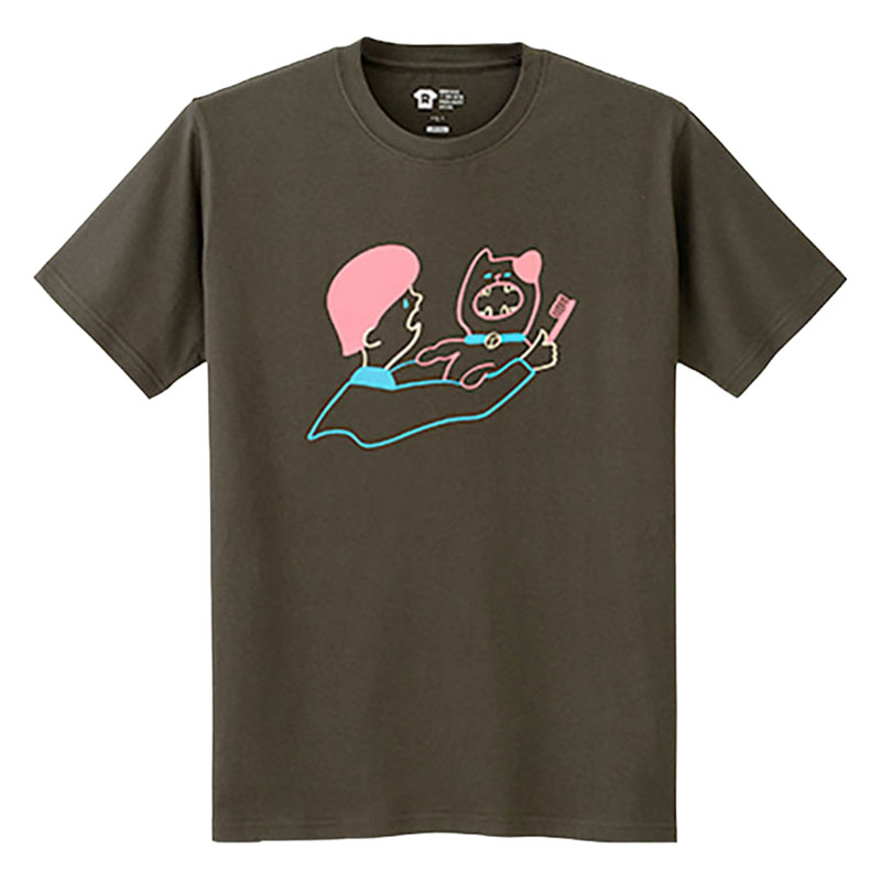 レスキューＴシャ「健康な歯」チャコール