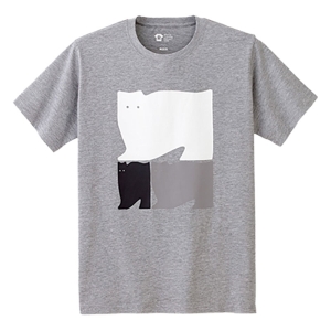 レスキューＴシャツ「うちの猫は隙間でよごれる」モクグレー