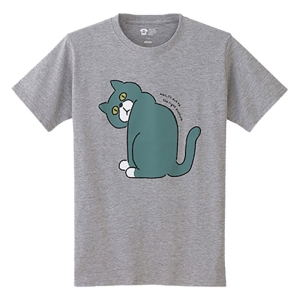 レスキューＴシャツ「猫背」モクグレー