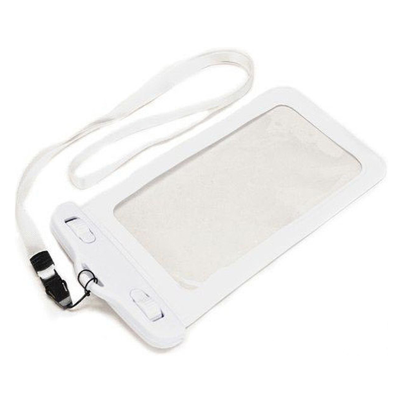 スマホ防水ケース Lサイズ 5.5インチ対応 ホワイト