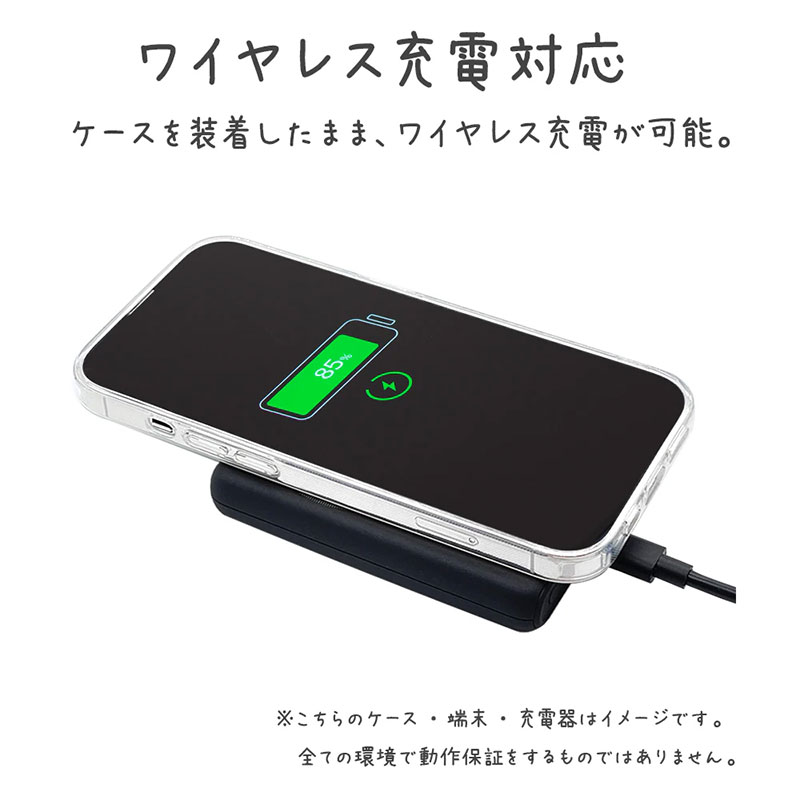 Phone17 ハイブリッドケース mimi 猫耳 耐衝撃吸収 MIL規格 背面クリア 8905IP5AHPBK