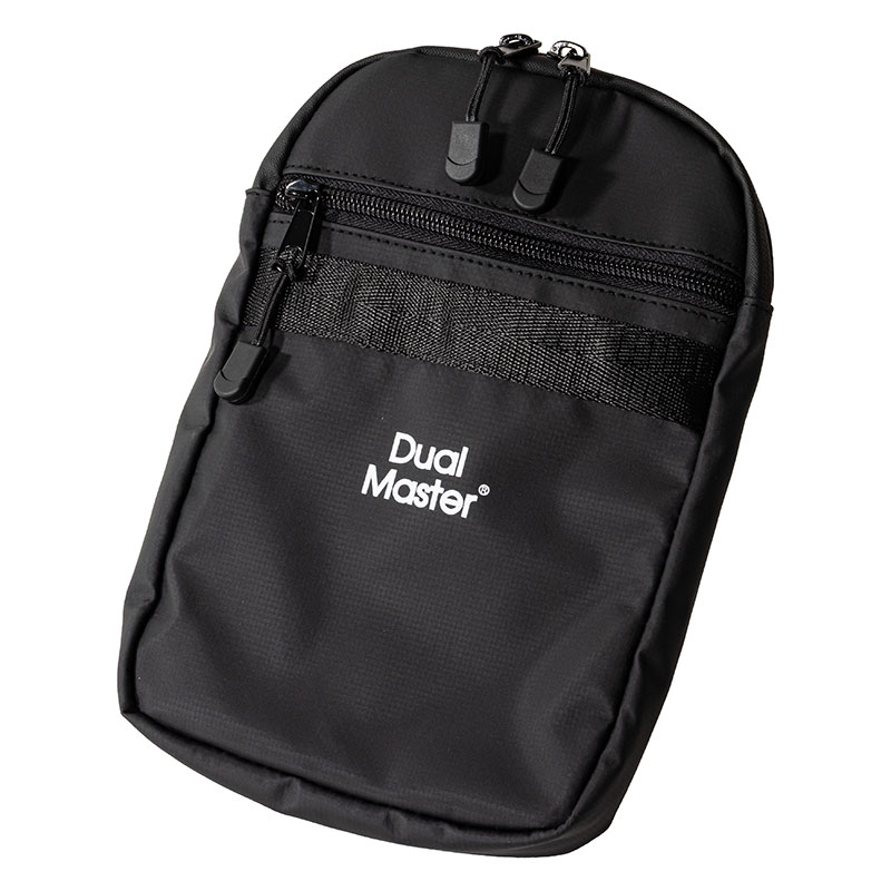 デュアルマスター 撥水ミニショルダー ブラック×ホワイト