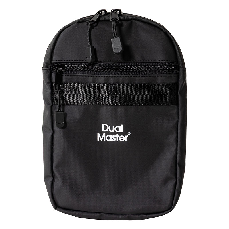 デュアルマスター 撥水ミニショルダー ブラック×ホワイト