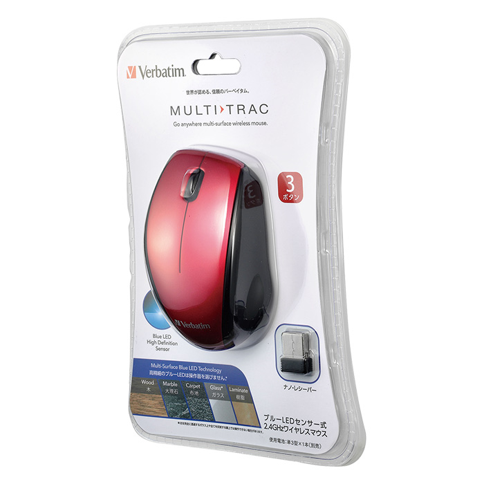 ワイヤレスマウス MUSWBLRV1 レッド