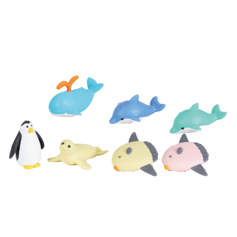 おもしろ消しゴムブリスターパック・海のなかま