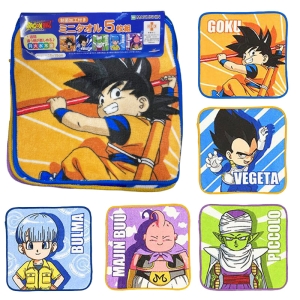 【お取り寄せ商品】ミニタオル5枚組 ドラゴンボールDAIMA