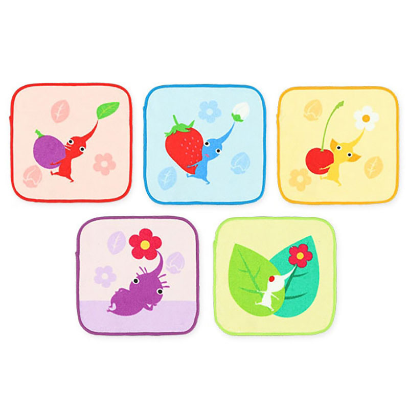 【お取り寄せ商品】ミニタオル5枚組 カラフルピクミン