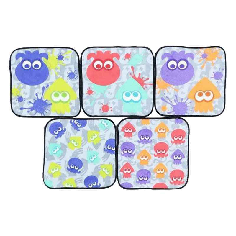 【お取り寄せ商品】ミニタオル5枚組 スプラトゥーン3 イカタコカラフル