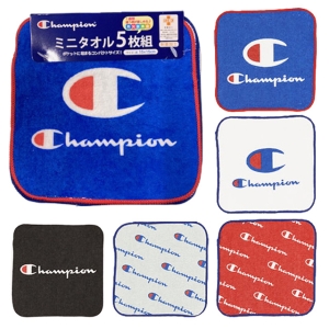 【お取り寄せ商品】ミニタオル5枚組 チャンピォン