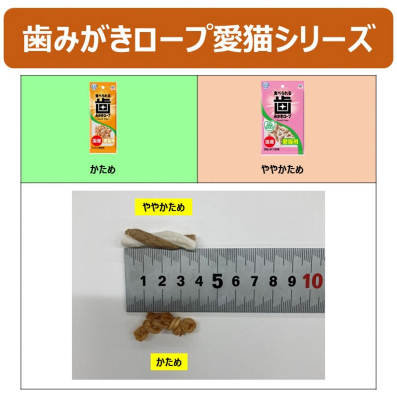 食べられる 歯みがきロープ 猫用 鯛風味 7個入