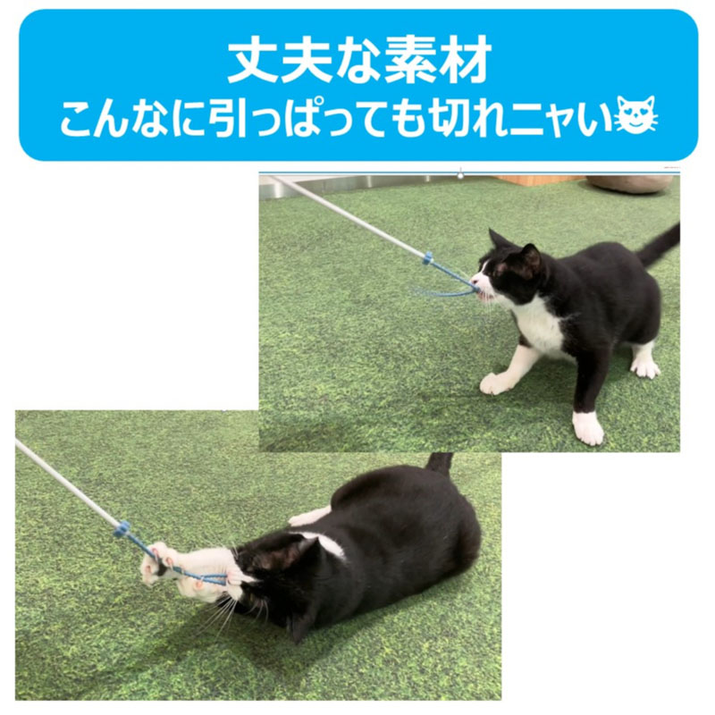 ねこモテ しっぽぷるんじゃらし 黄色 1本