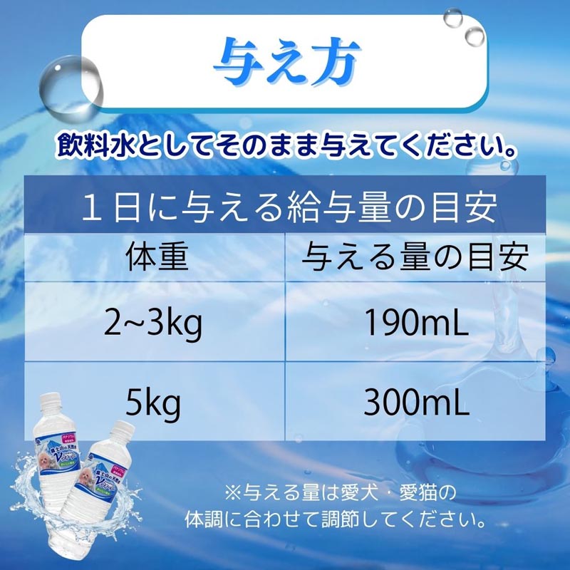 ペットの天然水Vウォーター 500ml