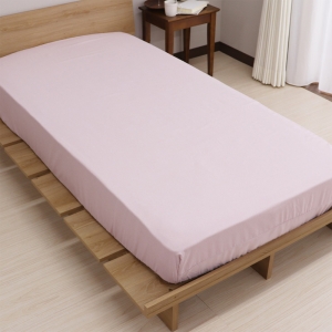らくらくすっぽりシーツ シャンブレー シングル(100×200×30cm)ピンク