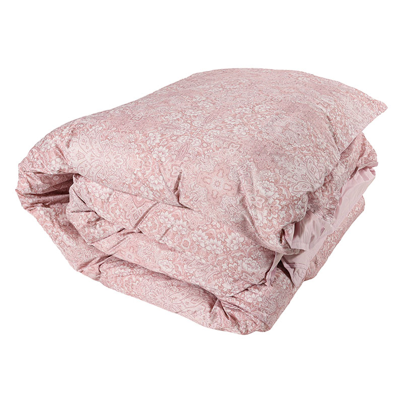 羽毛掛けふとん シングルロング(150×210cm)ルナエス ピンク