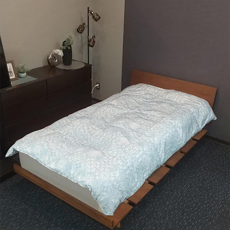 羽毛掛けふとん シングルロング(150×210cm)ルナエス ブルー