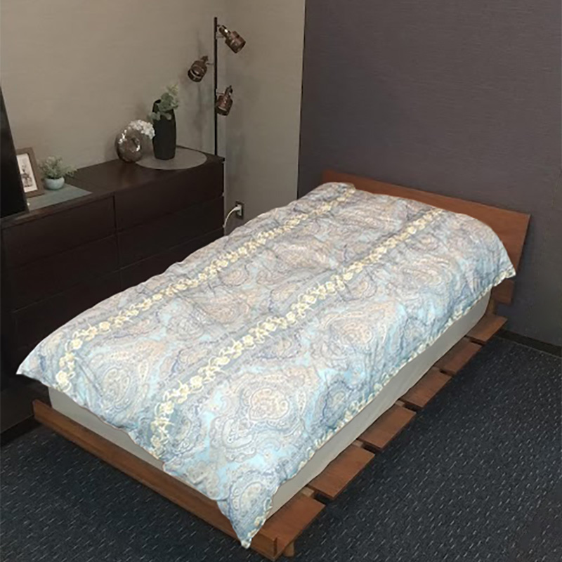 羽毛掛けふとん シングルロング(150×210cm)スエグラ ブルー