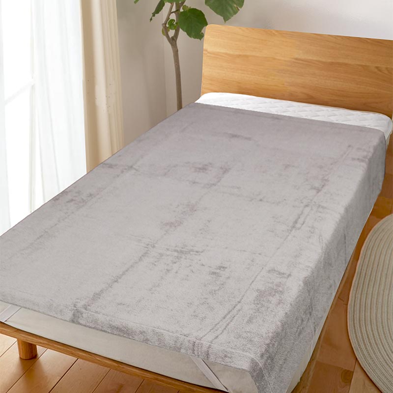 ホテルタイプ プレミアムコットン ふんわりやわらか タオルケット シングル チャコールグレー (145×195cm)