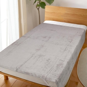 ホテルタイプ プレミアムコットン ふんわりやわらか タオルケット シングル チャコールグレー (145×195cm)