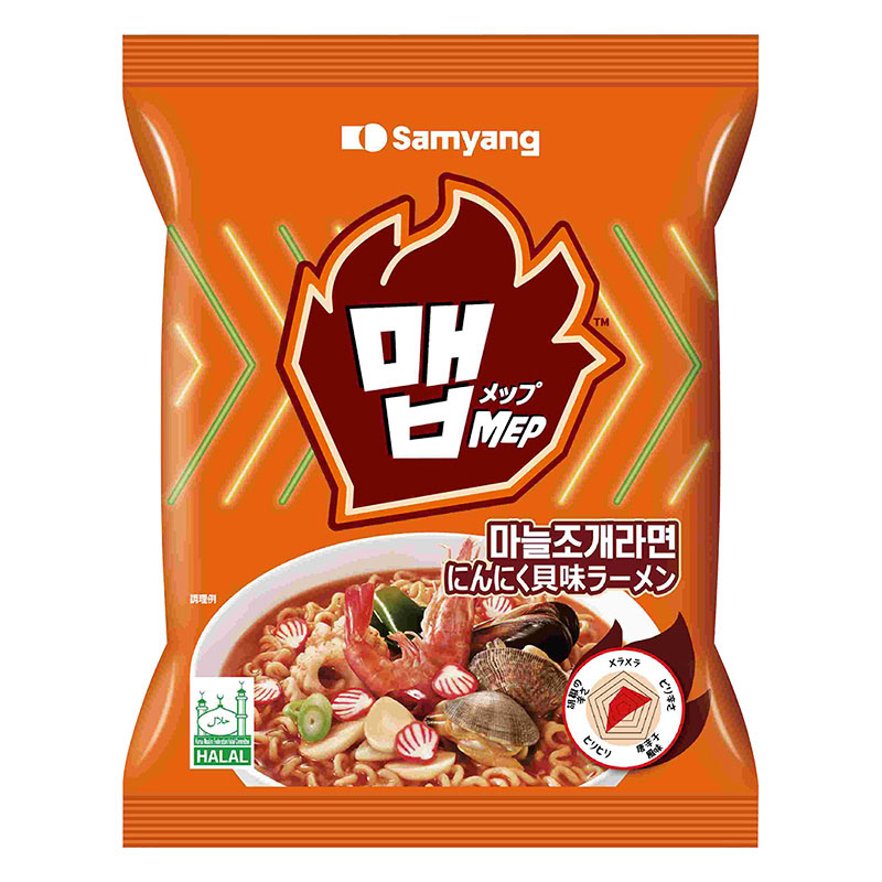メップにんにく貝味ラーメン袋 110g